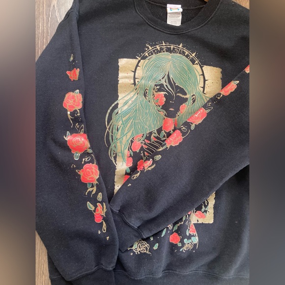 OMOCAT : Roses sweatshirt - Picture 6 of 12